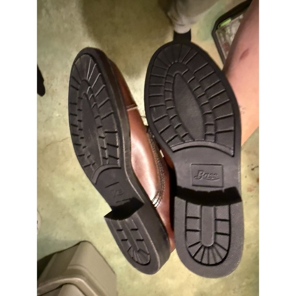 Bass Weejuns Logan Cap Toe Oxford 9.5M Brown Leather Dress Shoes - Picture 4 of 5